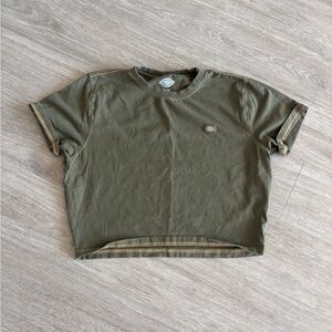 Dickies Olive Green Cropped Tee